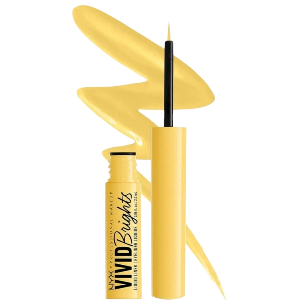 7 x NYX Professional Makeup Vivid Brights Liquid Liner, Had Me At Yellow